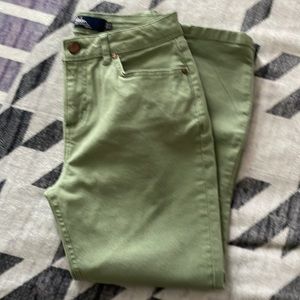 Boden pants moss green worn once! Size 2 Petite ankle cropped pants